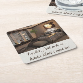 Underlägg — Eget bo スクエアペーパーコースター