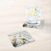 Underlägg — Fåglar スクエアペーパーコースター (インサイチュ)