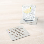 Underlägg — Hjärnor pratar スクエアペーパーコースター (インサイチュ)