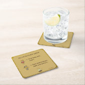 Underlägg — Kaffehumor スクエアペーパーコースター (インサイチュ)