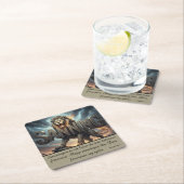 Underlägg — Lejon, sanning スクエアペーパーコースター (インサイチュ)