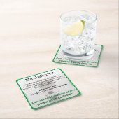 Underlägg — Mirakelkuren スクエアペーパーコースター (インサイチュ)