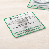 Underlägg — Mirakelkuren スクエアペーパーコースター (アングル)