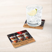 Underlägg — Nyttig kost スクエアペーパーコースター (インサイチュ)