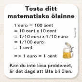 Underlägg — Ölsinne スクエアペーパーコースター (正面)