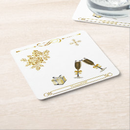 Underlägg — Party スクエアペーパーコースター