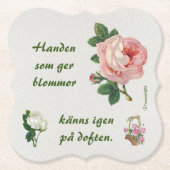 Underlägg — Rosor ペーパーコースター (正面)