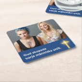 Underlägg — Unik スクエアペーパーコースター (アングル)