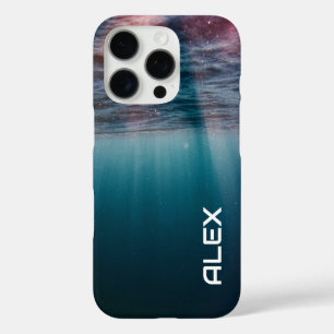 Undersea Light View -海深度テクスチャ iPhone 16 Proケース