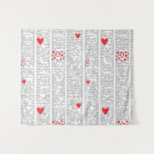 Understanding Love Book Page Tapestry タペストリー (正面(横))