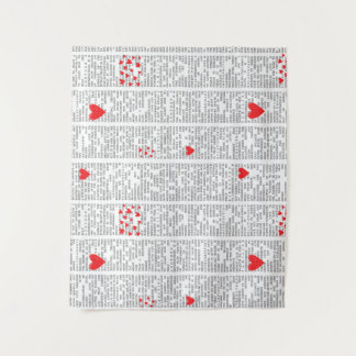 Understanding Love Book Page Tapestry タペストリー