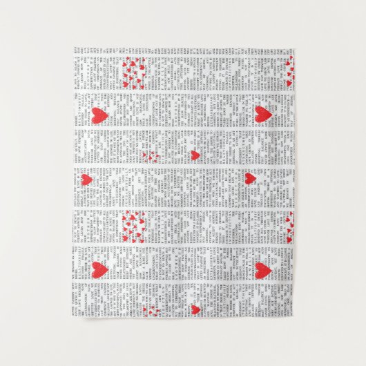 Understanding Love Book Page Tapestry タペストリー (正面)