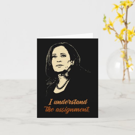 Understanding The Ignment - Kamala Harris 2024 Ele カード (黄色い花)