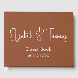 Understated modern elegant simple guest book ゲストブック