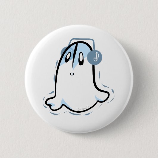 Undertale Napstablook Pin 缶バッジ (正面)