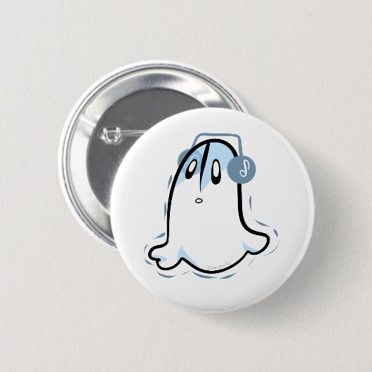 Undertale Napstablook Pin 缶バッジ (正面&裏面)