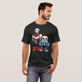 Undertale - Sans and Papyrus Tシャツ (正面フル)