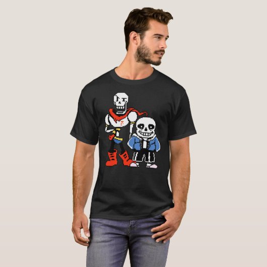 Undertale - Sans and Papyrus Tシャツ (正面フル)