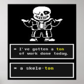 Undertale - Sans Skeleton - Undertale ポスター (正面)