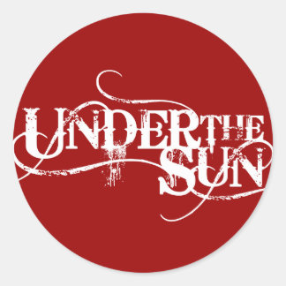 UnderTheSun – ステッカー赤 ラウンドシール