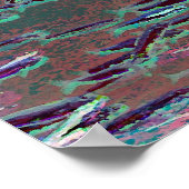 Underwater Abstract - Piece 7 (Watercolor) ポスター (角)