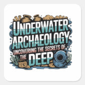 underwater archaeology スクエアシール (正面)