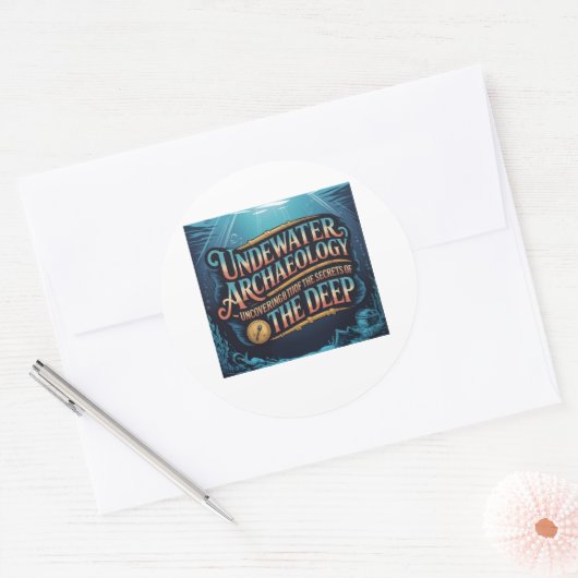 underwater archaeology ラウンドシール (封筒)