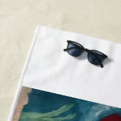 Underwater Corgi at the Beach ビーチタオル (インサイチュ)