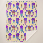 Underwater Dancing Rainbows Silk シェルパブランケット (正面)