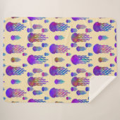 Underwater Dancing Rainbows Silk シェルパブランケット (正面(横))