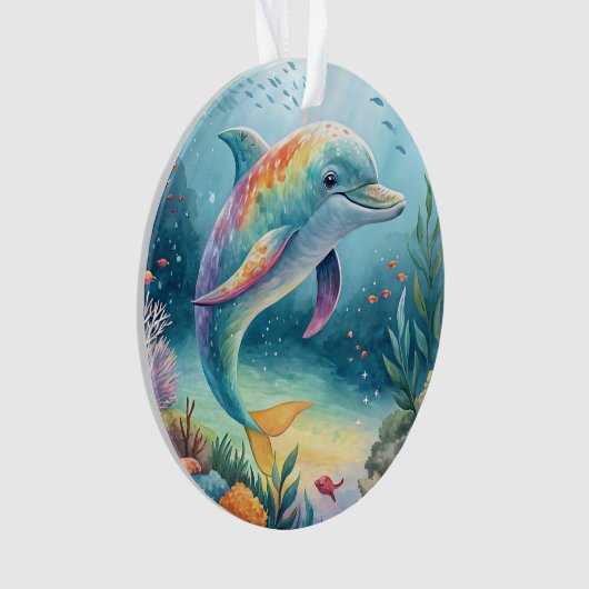 Underwater Dolphin オーナメント (正面)
