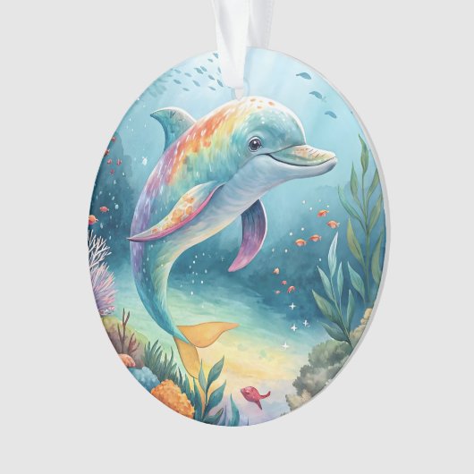 Underwater Dolphin オーナメント (正面)