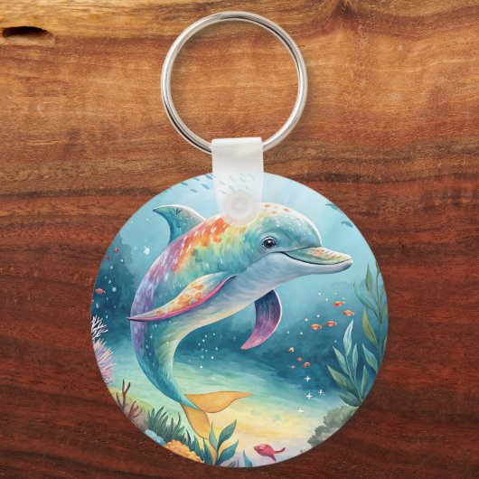 Underwater Dolphin キーホルダー (正面)