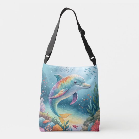 Underwater Dolphin クロスボディバッグ (裏面)