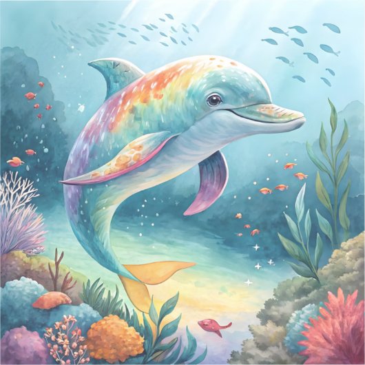 Underwater Dolphin シール (正面)