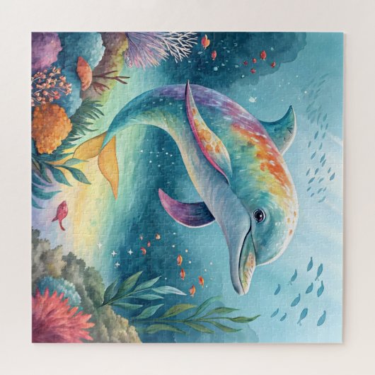 Underwater Dolphin ジグソーパズル (横)