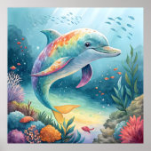 Underwater Dolphin ポスター (正面)