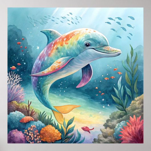 Underwater Dolphin ポスター (正面)