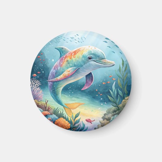 Underwater Dolphin マグネット (正面)