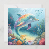 Underwater Dolphin 招待状 (正面)