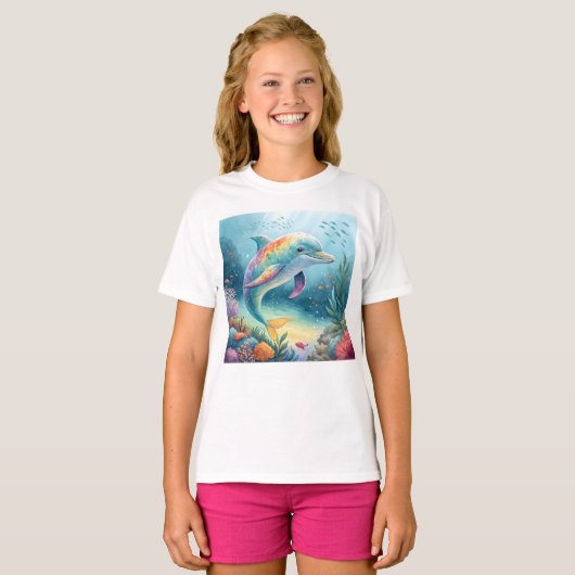 Underwater Dolphin Tシャツ (正面フル)