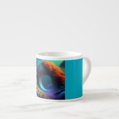 Underwater Fractal Landscape エスプレッソカップ (正面右)