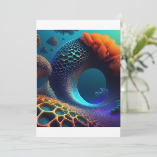 Underwater Fractal Landscape 招待状 (スタンド正面)