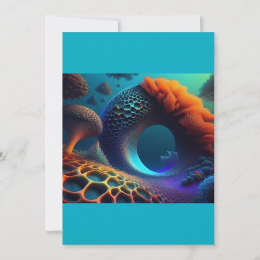 Underwater Fractal Landscape 招待状 (裏面)