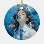 Underwater Girl Ceramic Ornament セラミックオーナメント (正面)