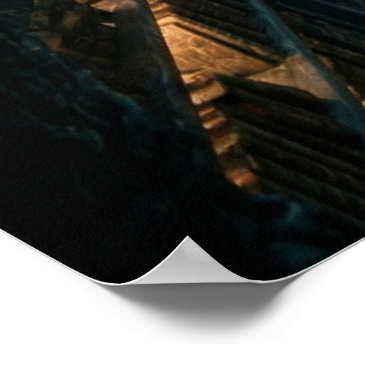 Underwater Library Fantasy Art ポスター (角)