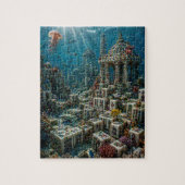Underwater Mahjong Tile Reef Ocean Coral Fantasy  ジグソーパズル (縦)