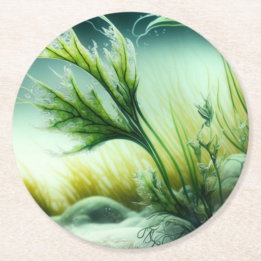 Underwater Majesty ラウンドペーパーコースター (正面)