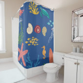 “Underwater Paradise: Sea Creatures curtin シャワーカーテン (インサイチュ)