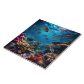 Underwater Scene Ceramic Tile タイル (側面)
